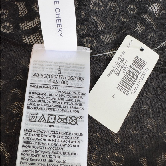 GapBody Lace Cheeky Black Panties 3 pack pretty NWT - Picture 6 of 7